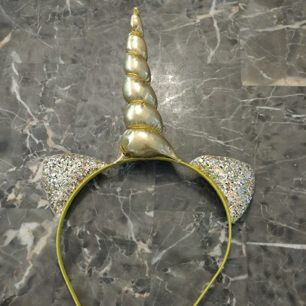 Gold Unicorn Headbands